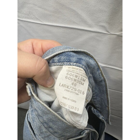 Wrangler Relaxed Fit Blue Light Wash Denim Shorts Jorts 8in Inseam Men’s 48 - Picture 5 of 7